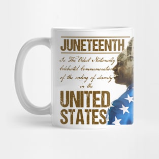 Juneteenth United States American Flag Mug